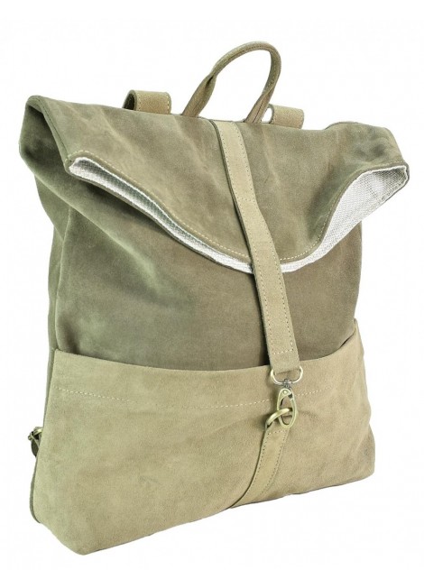 Lederrucksack Beige